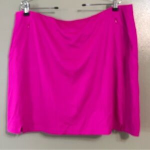 Tail White Label Vibrant Pink Women's Skort Tennis Golf Athletic Stretch XXL